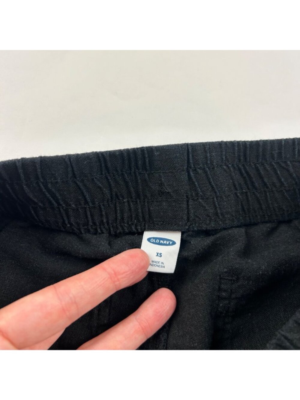 Old Navy Black Linen Blend Wide Leg Lounge Pant XS - Picture 5 of 8